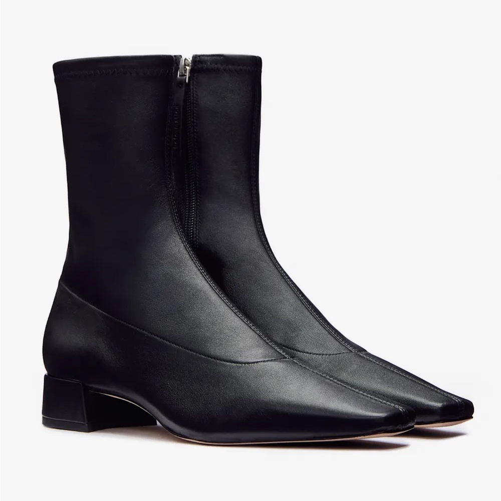 Reformation Rosina Black Ankle Boots